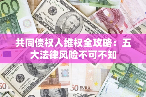 武汉共同债权人维权全攻略：五大法律风险不可不知