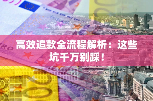 武汉高效追款全流程解析：这些坑千万别踩！