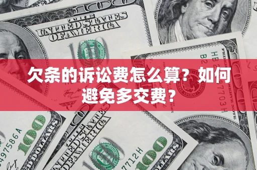武汉欠条的诉讼费怎么算？如何避免多交费？