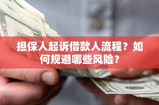 武汉担保人起诉借款人流程？如何规避哪些风险？