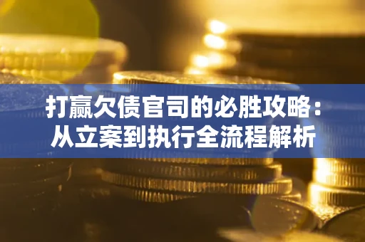 武汉打赢欠债官司的必胜攻略：从立案到执行全流程解析