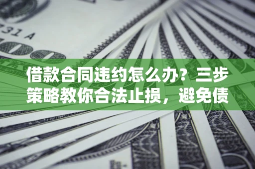 武汉借款合同违约怎么办？三步策略教你合法止损，避免债务危机升级