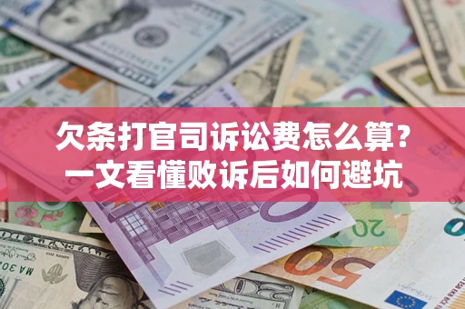 武汉欠条打官司诉讼费怎么算？一文看懂败诉后如何避坑