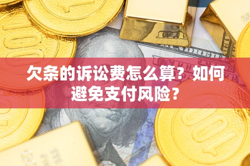 武汉欠条的诉讼费怎么算？如何避免支付风险？