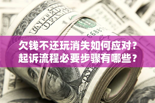 武汉欠钱不还玩消失如何应对？起诉流程必要步骤有哪些？